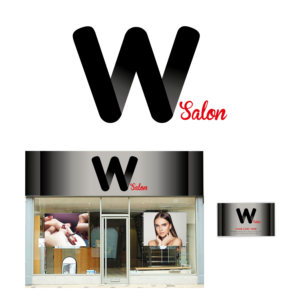 Signage Design by Howie for W Salon | Design #24693169