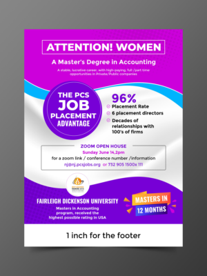Women Masters Accounting Program  | Flyer-Design von ecorokerz