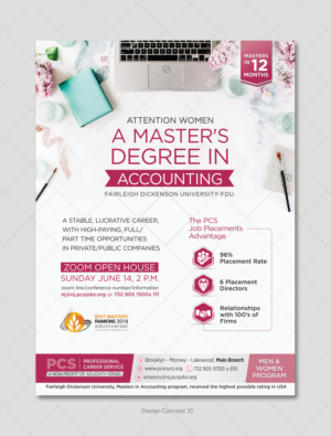Women Masters Accounting Program  | Flyer-Design von D Creative