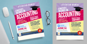 Women Masters Accounting Program  | Flyer-Design von SAI DESIGNS