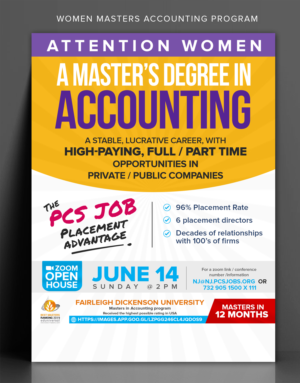 Women Masters Accounting Program  | Flyer-Design von ARTOGRAPHY