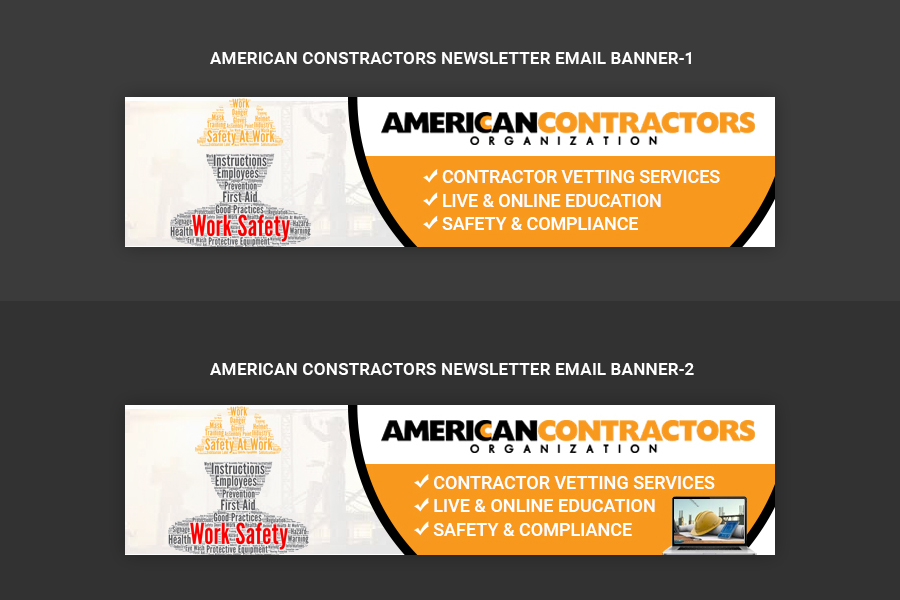 Banner Ad Design by Pd Work for American Contractors Organization  | Design #24630034