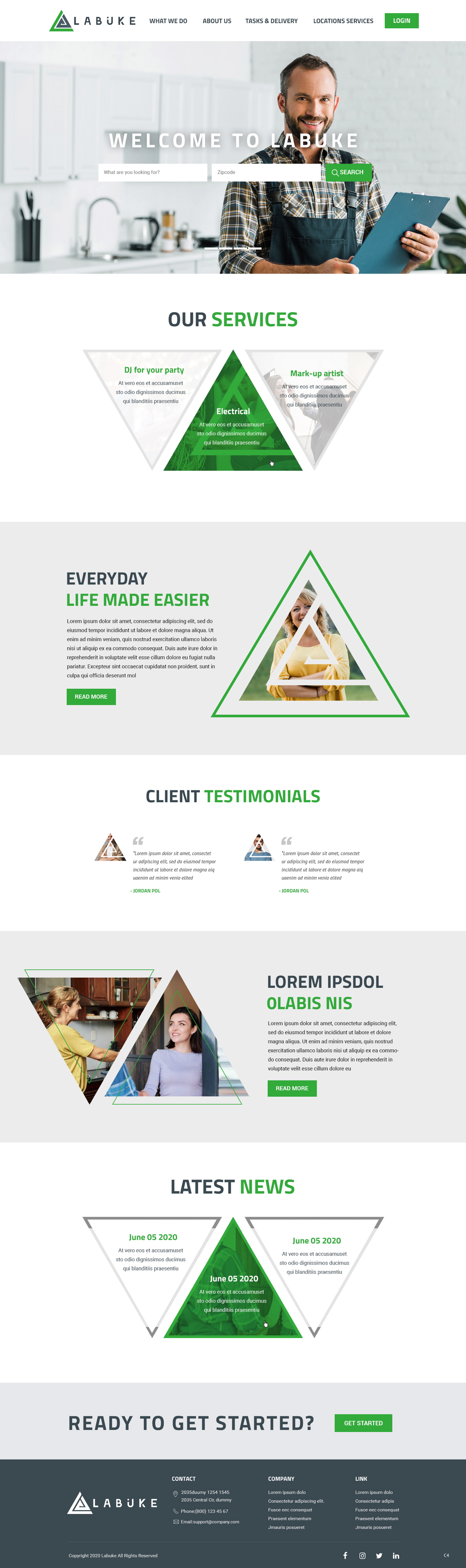 Web Design par pb pour Labuke | Design #24642476