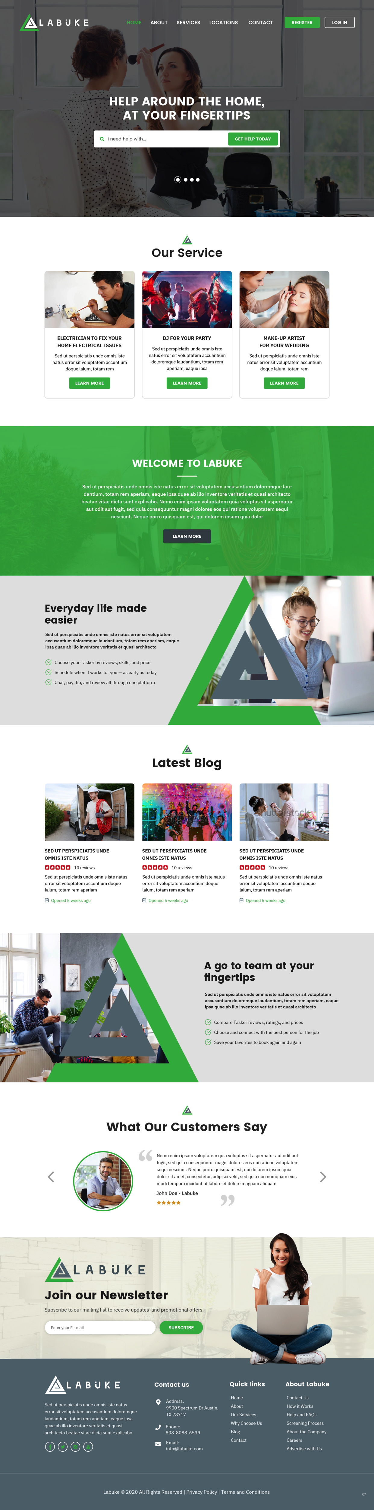 Web Design par pb pour Labuke | Design #24642477