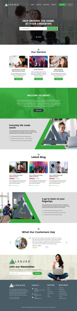 Diseño Web por pb para Labuke | Diseño: #24642477