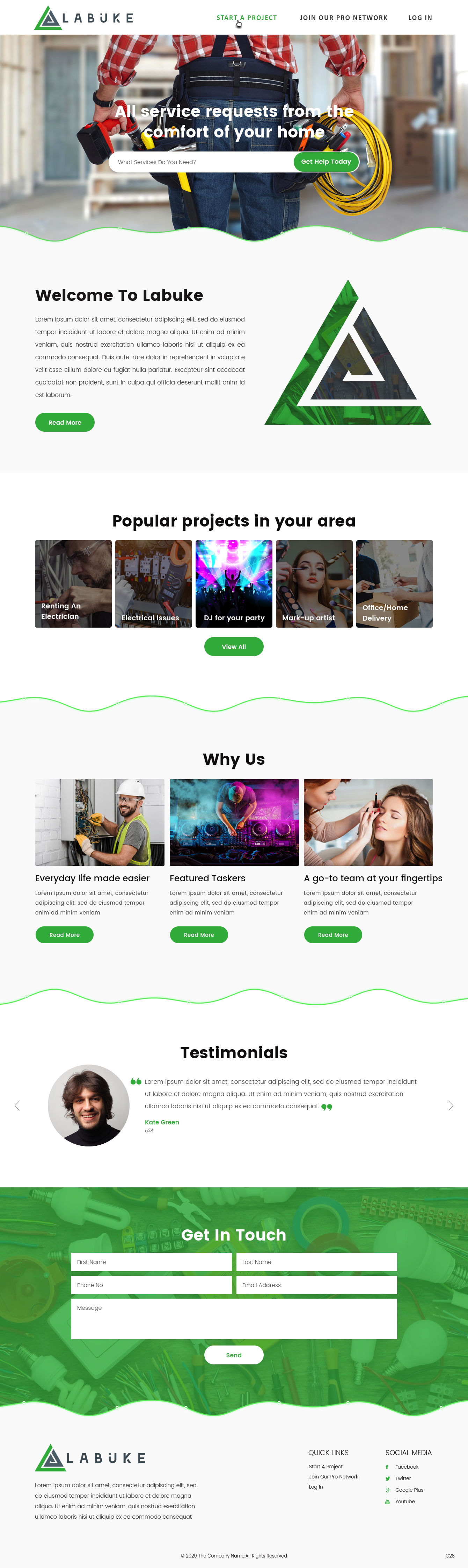 Web Design par pb pour Labuke | Design #24642479