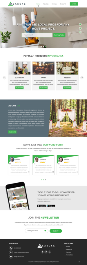 Diseño Web por pb para Labuke | Diseño: #24642482