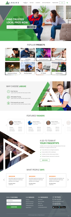 Web Design par pb pour Labuke | Design : #24642484