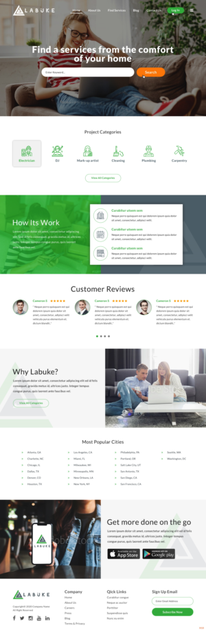 Diseño Web por pb para Labuke | Diseño: #24642485
