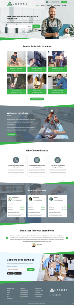 Diseño Web por pb para Labuke | Diseño: #24642486