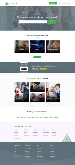 Diseño Web por Tamil Tech para Labuke | Diseño #24633317