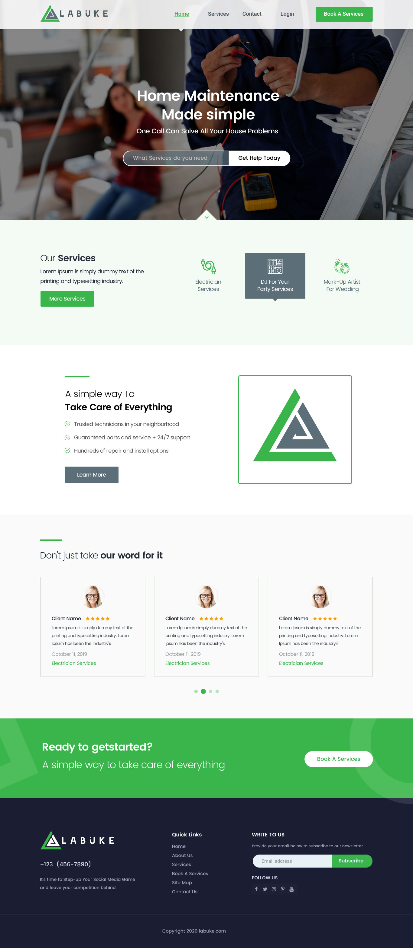Web Design by Shijo John for Labuke | Design #24638794
