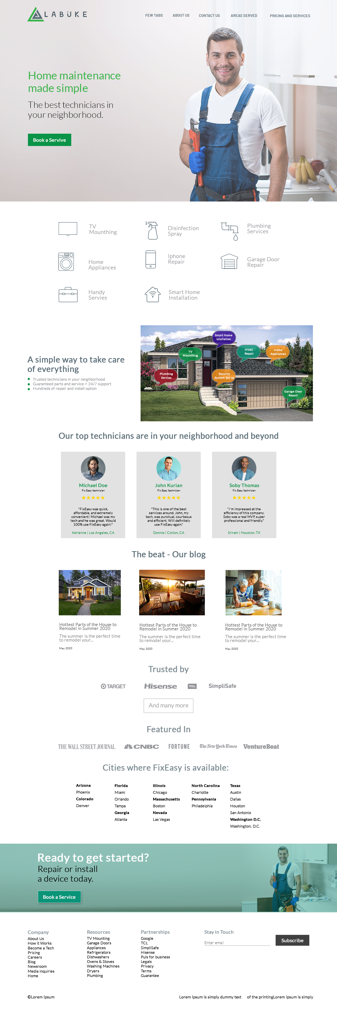 Web Design par CJV Creative pour Labuke | Design #24636495