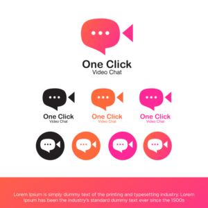 One Click Video Chat | Logo Design by cahayafatimah