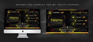 Banner and Overlay for my twicth channel* | Diseño Gráfico por SAI DESIGNS