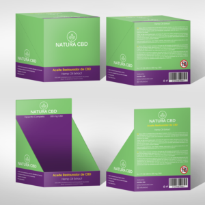 Latin CBD company needs a design for a counter display box | Diseño de Empaque por vpt_creations