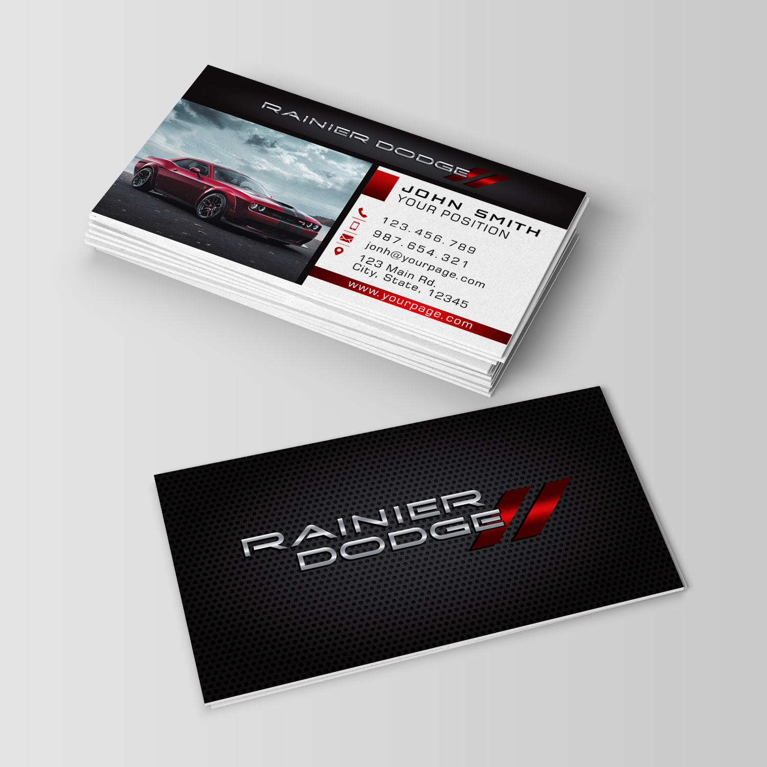 Design de Carte de Visite par Ana White pour Rainier Dodge Inc | Design #24684299