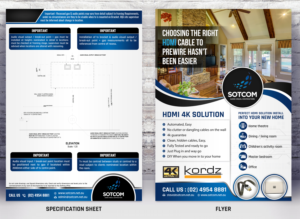 Cable hub 50mm AV cable manager | Grafik-Design von SAI DESIGNS