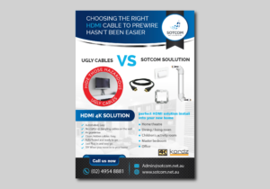 Cable hub 50mm AV cable manager