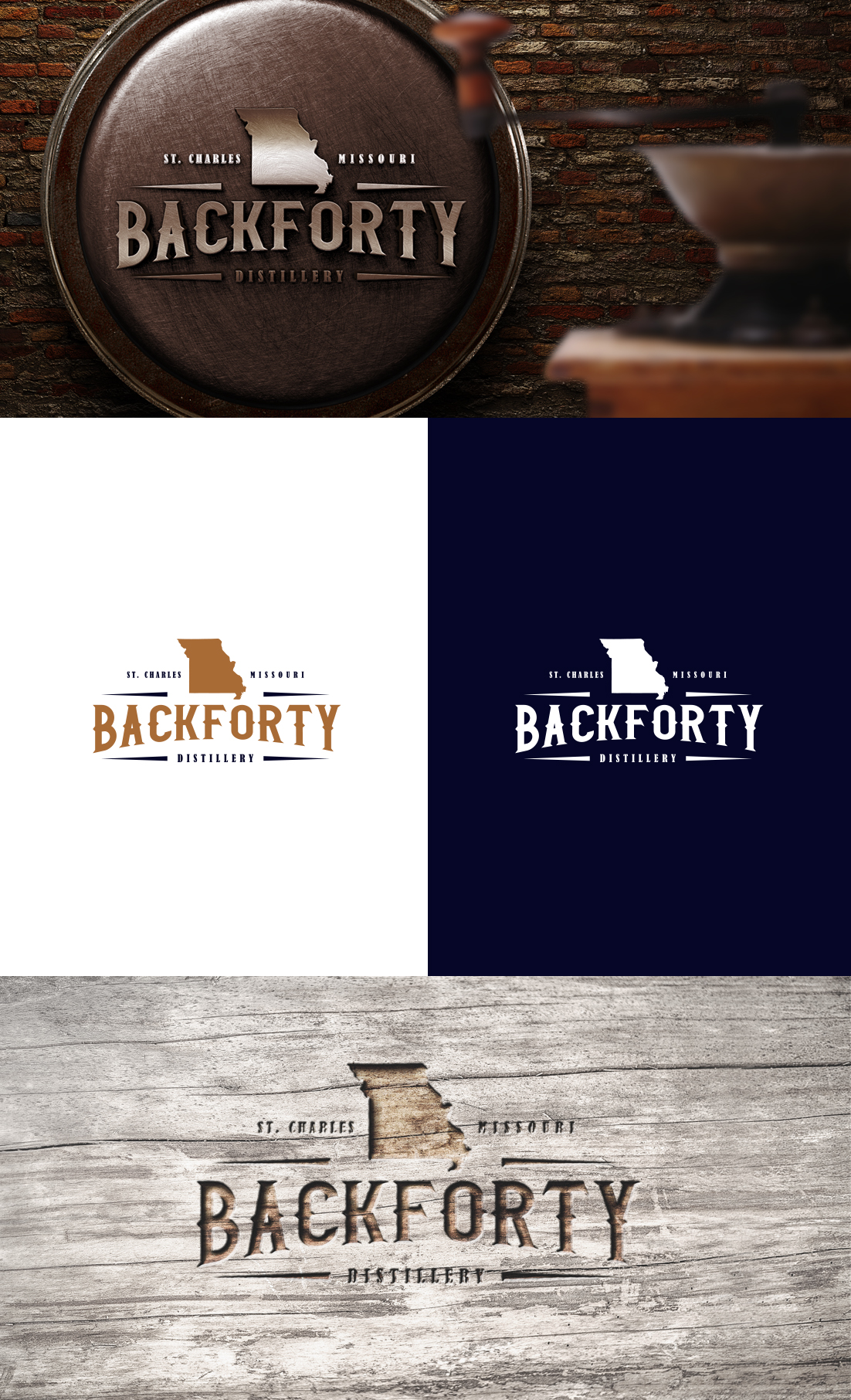 Logo-Design von GLDesigns für Back Forty Distillery | Design #24644162