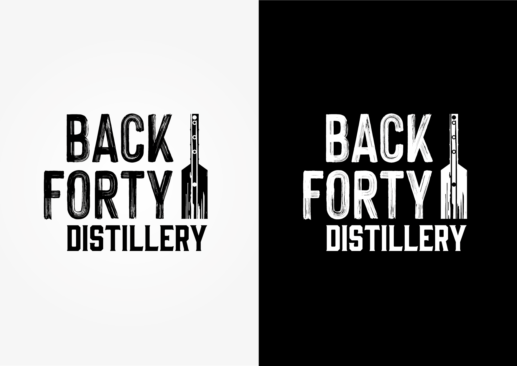 Logo Design by CZP for Back Forty Distillery | Design #24697729