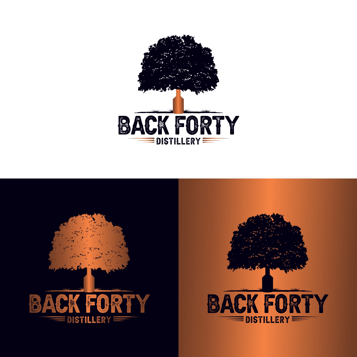 Logo-Design von MBARO für Back Forty Distillery | Design #24748871