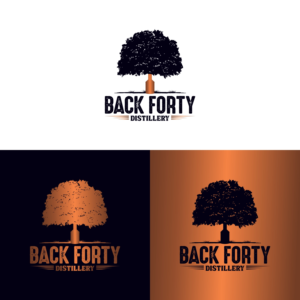 Logo Design by MBARO for Back Forty Distillery | Design: #24748902