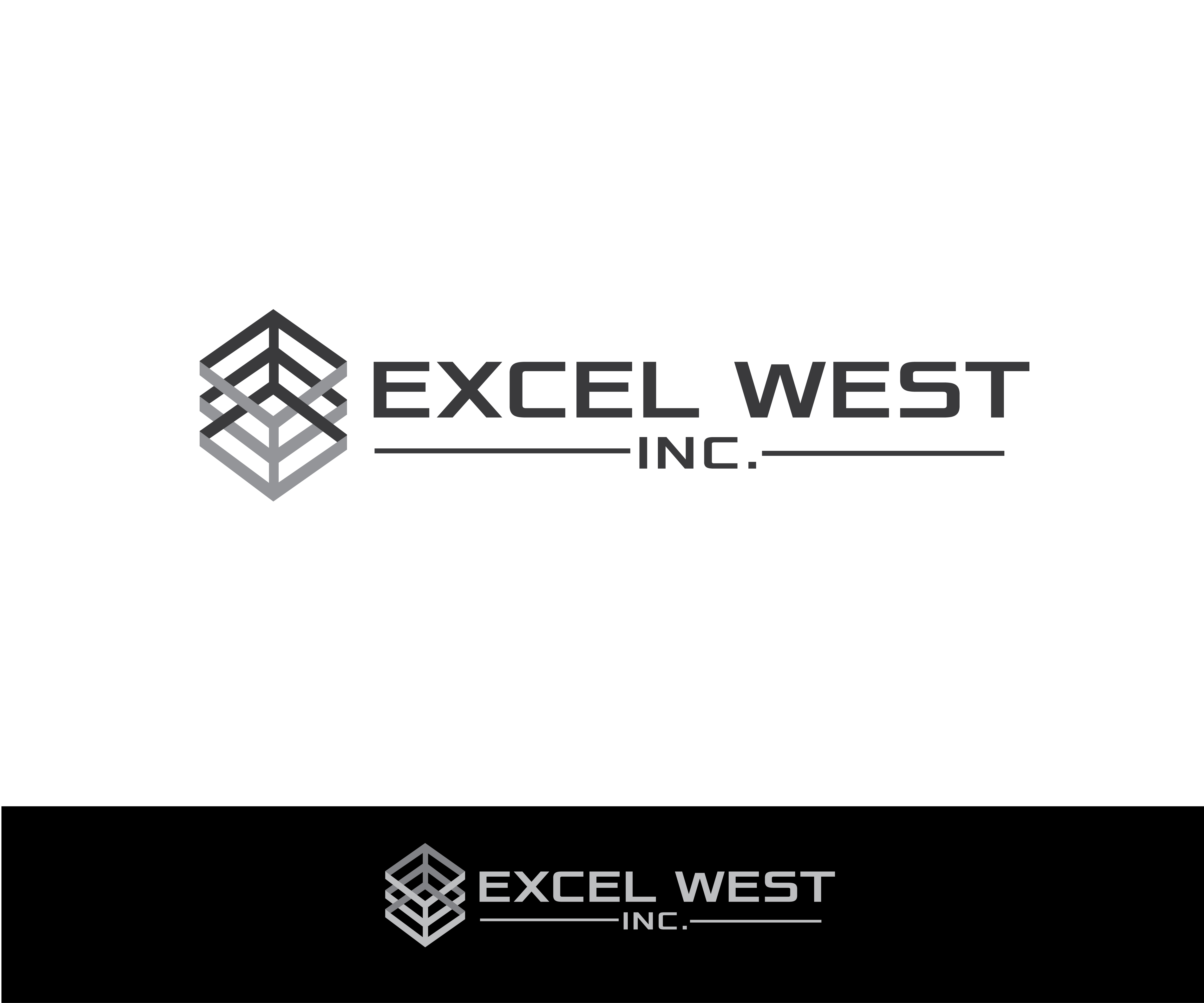 Logo Design by renderman for Excel West Inc | Design #24644552