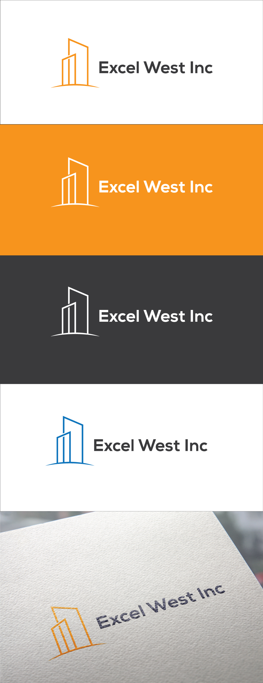 Logo Design by M Habib for Excel West Inc | Design #24651275