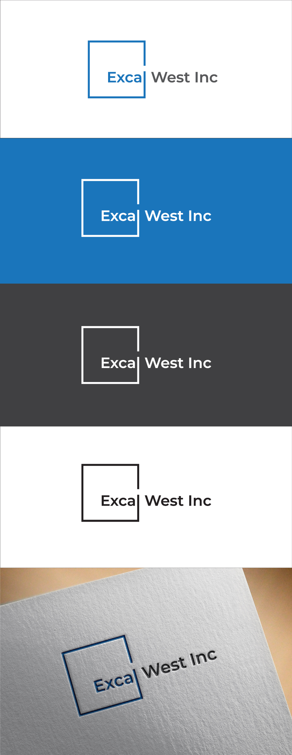 Logo Design by M Habib for Excel West Inc | Design #24651499