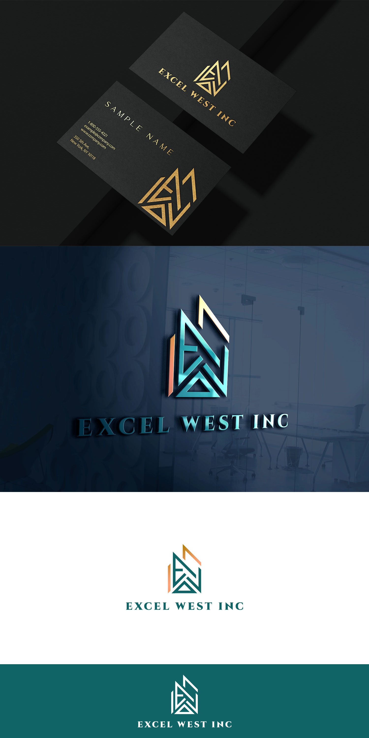 Logo-Design von Haja_H2 für Excel West Inc | Design #24645323