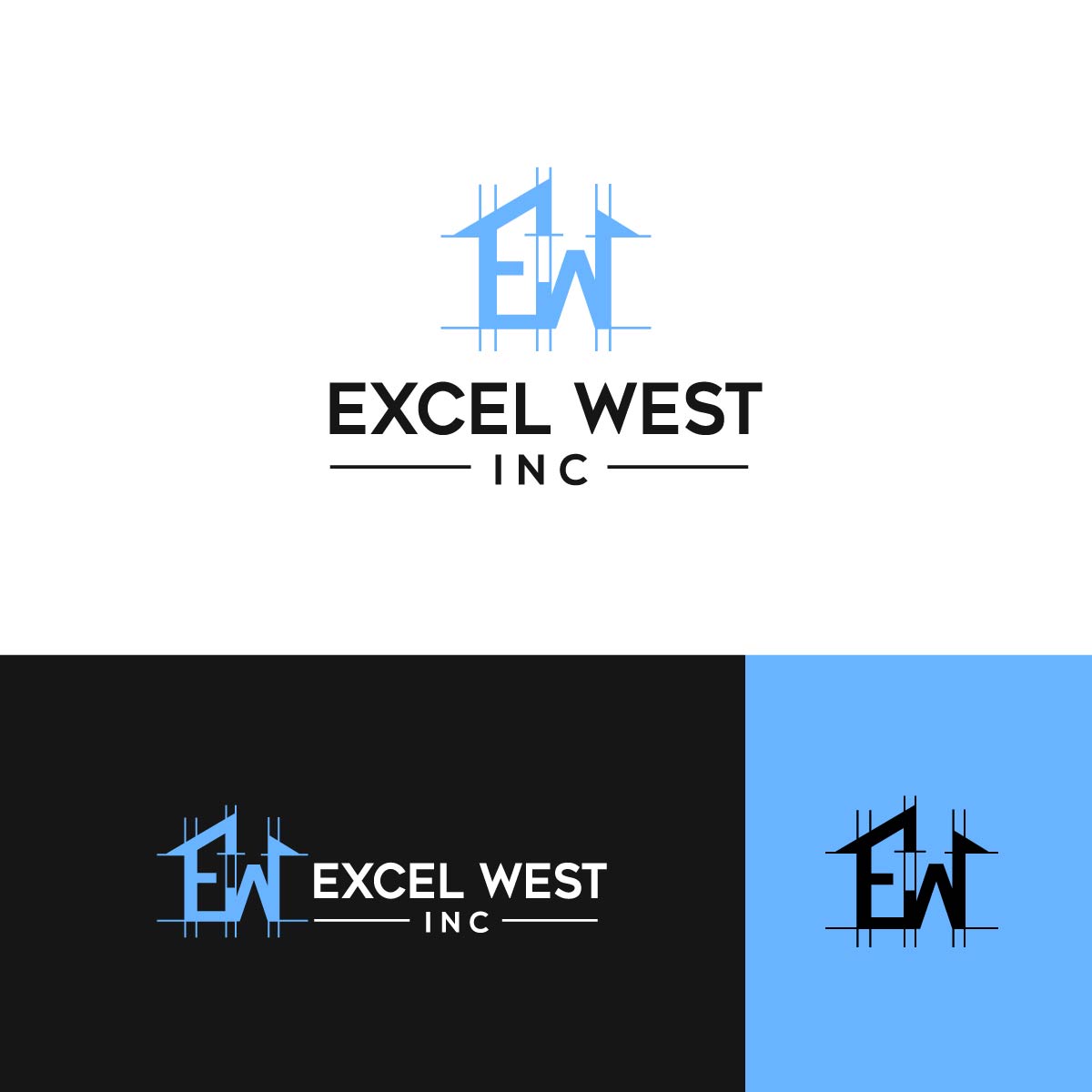 Logo Design by J sikder for Excel West Inc | Design #24718285