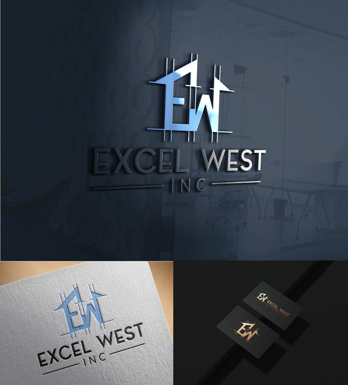 Logo Design by J sikder for Excel West Inc | Design #24718287