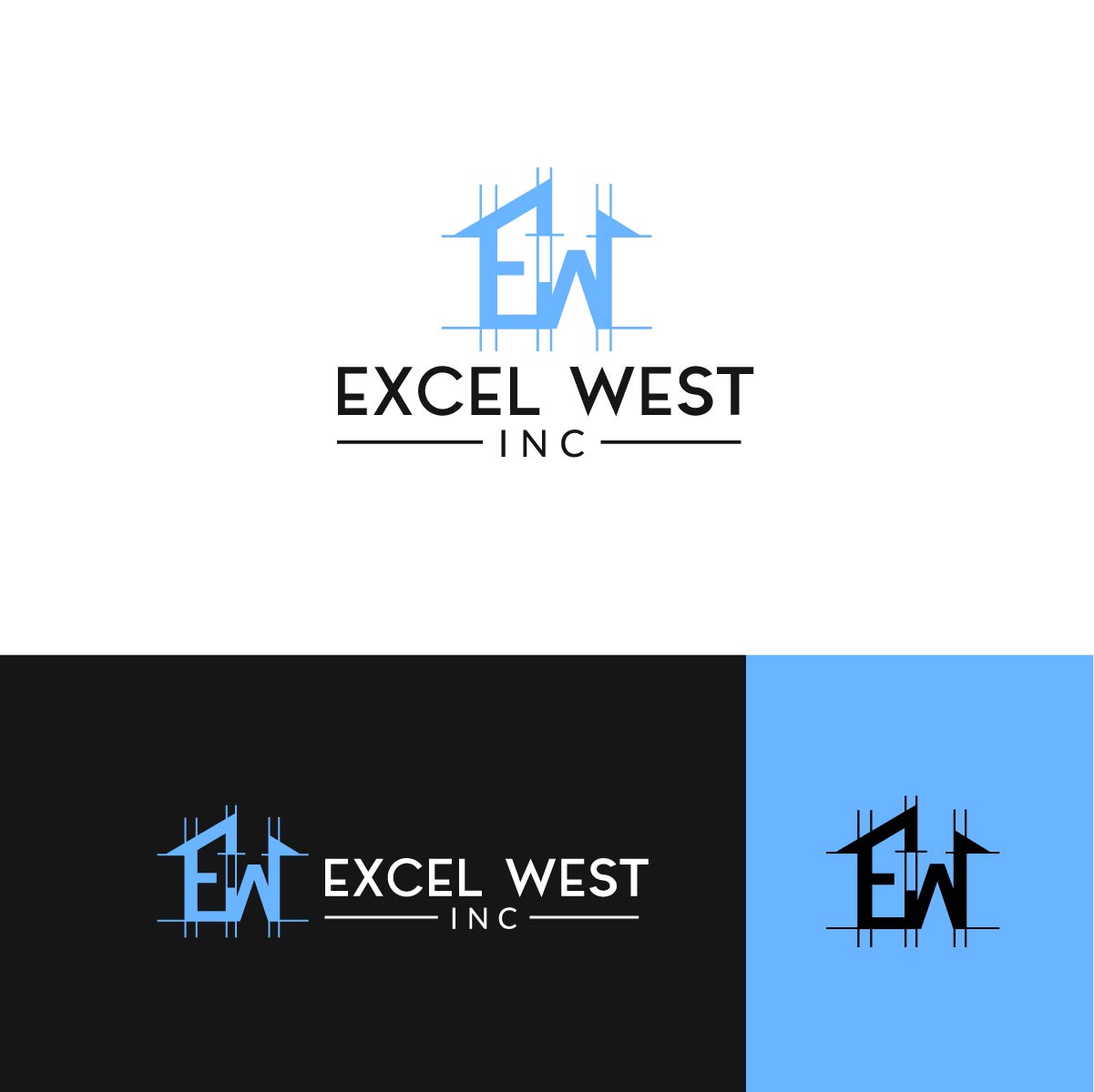 Logo Design by J sikder for Excel West Inc | Design #24718288