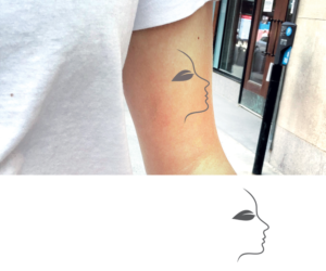 women silhouette minimalist design | Diseño de Tatuaje por pachilakili
