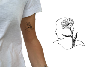 women silhouette minimalist design | Diseño de Tatuaje por Arun 25