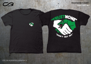T-shirt Design by Col 3 for Trust None | Design #24673062