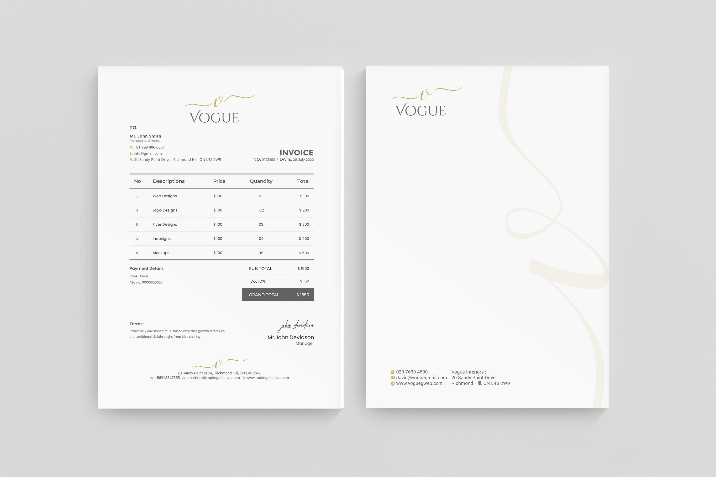 Stationery Design by R.design for UNii  | Design #24709239