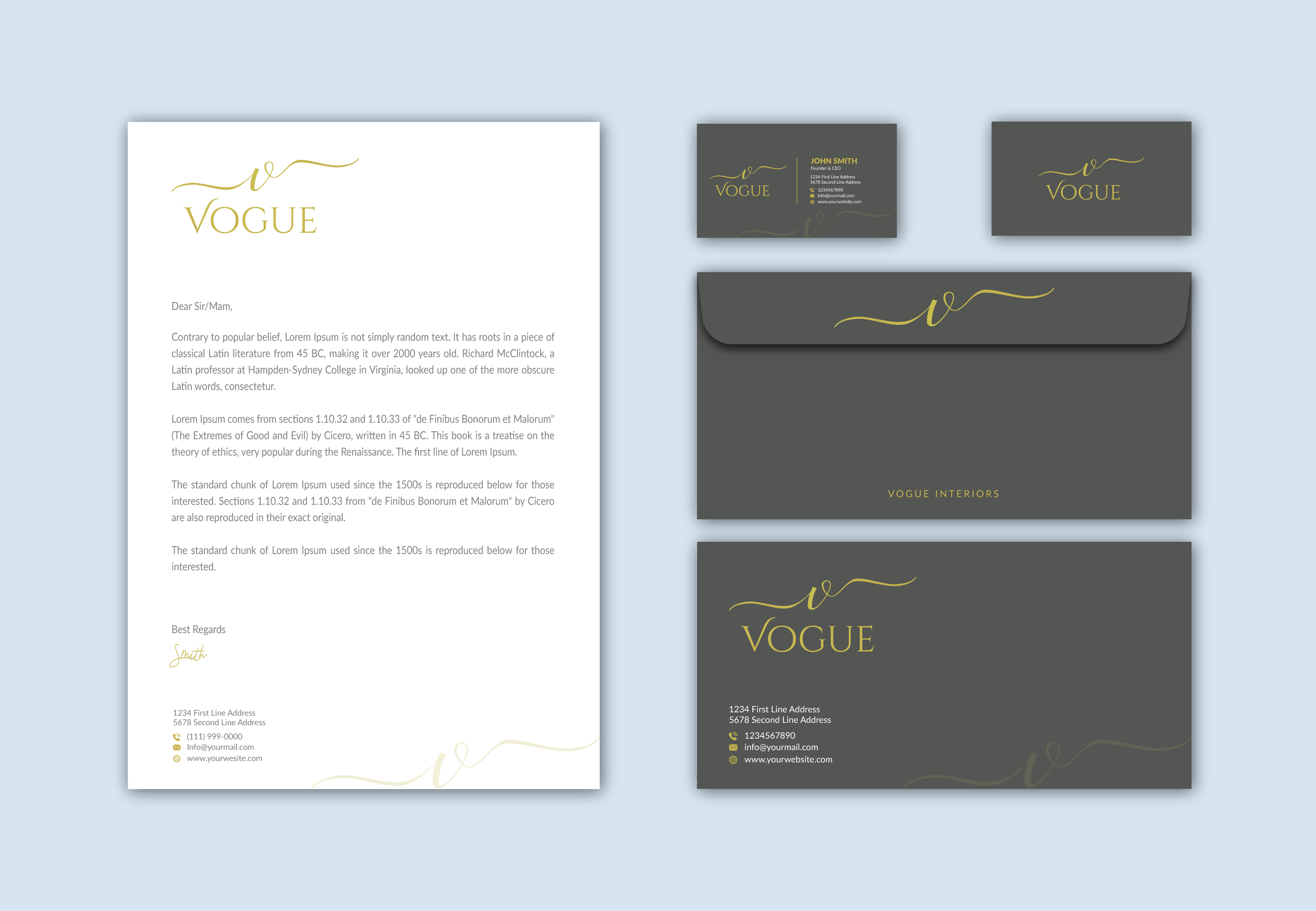 Stationery Design by Musa. A for UNii  | Design #24679935