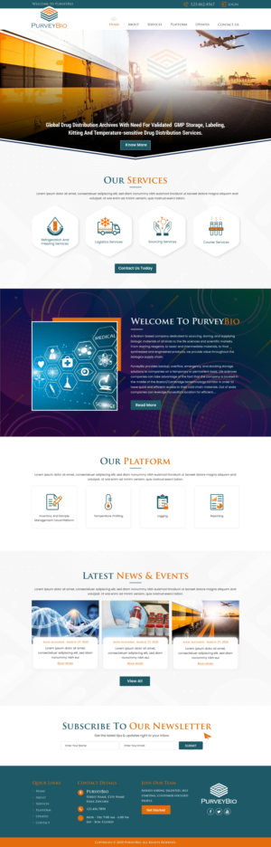 Diseño Web por harmi_199 para PurveyBio | Diseño: #24657617