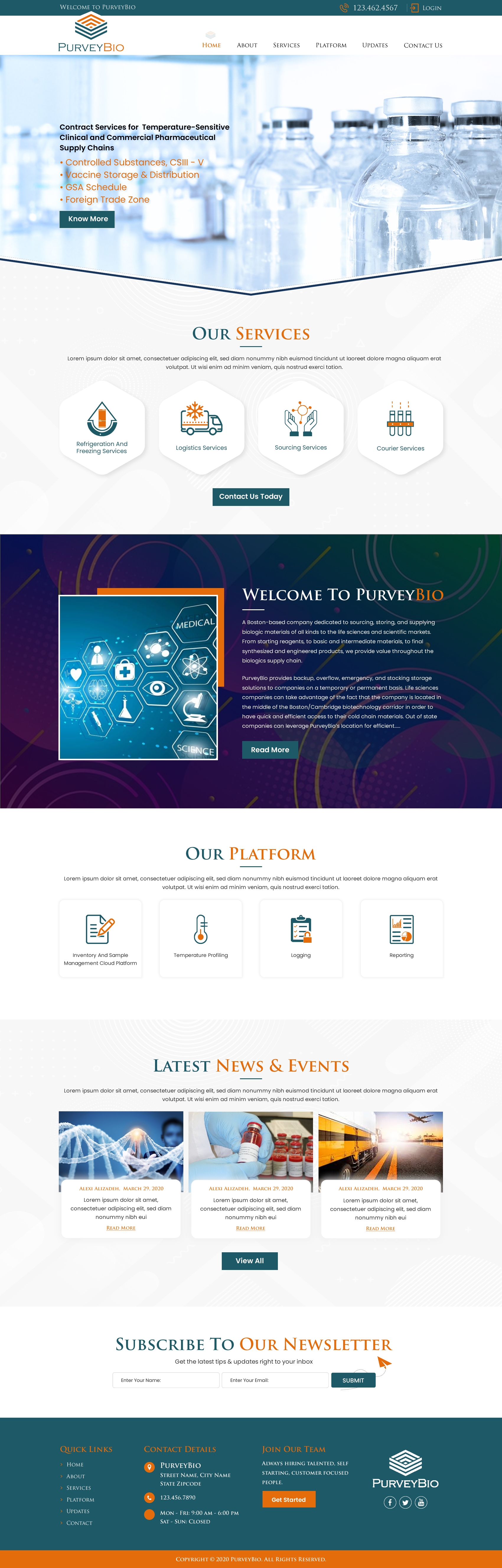Diseño Web por harmi_199 para PurveyBio | Diseño #24657619