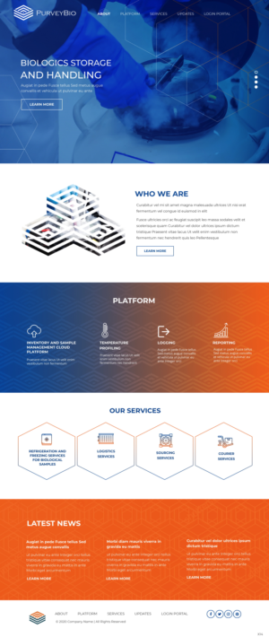 Diseño Web por pb para PurveyBio | Diseño: #24655699