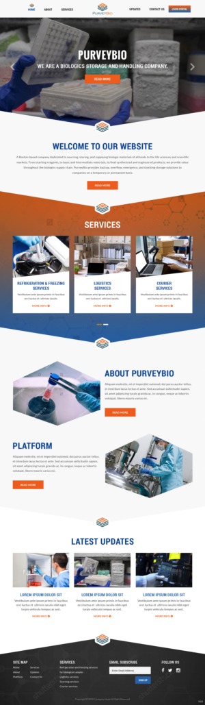 Diseño Web por pb para PurveyBio | Diseño: #24657028