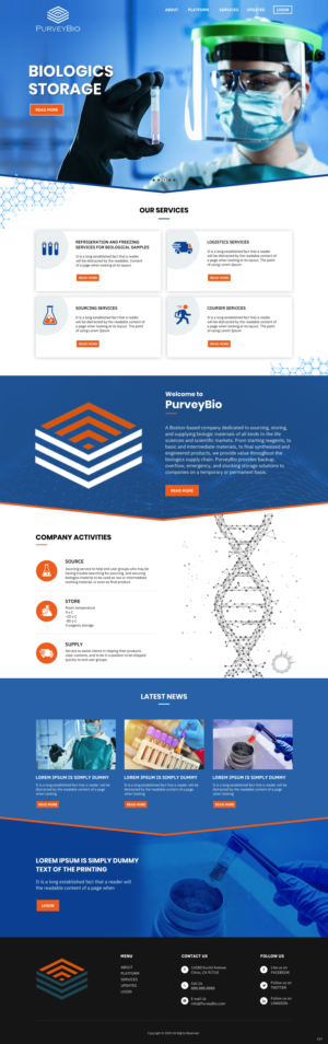 Diseño Web por pb para PurveyBio | Diseño: #24657038