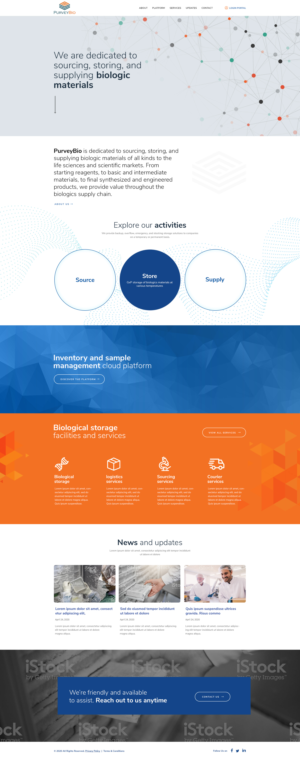 Web Design by FusionCrafts for PurveyBio | Design #24654545
