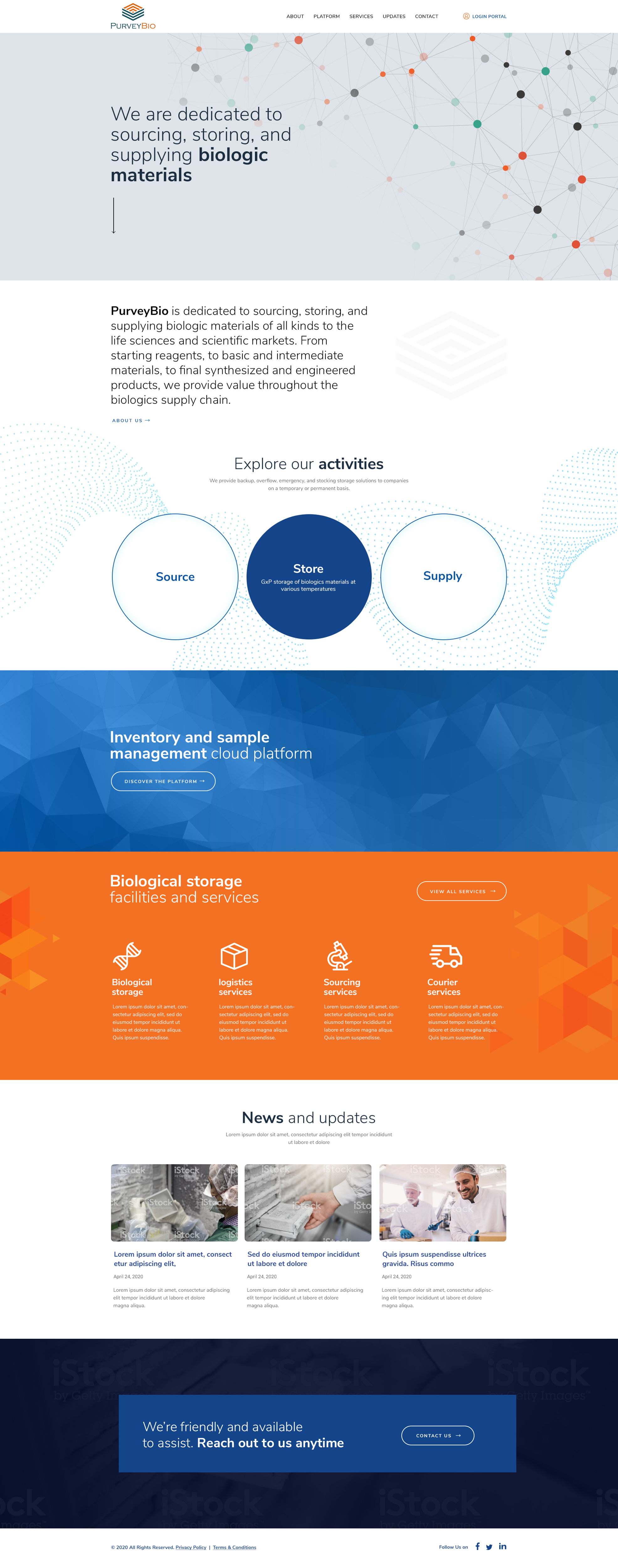 Web-Design von FusionCrafts für PurveyBio | Design #24663233