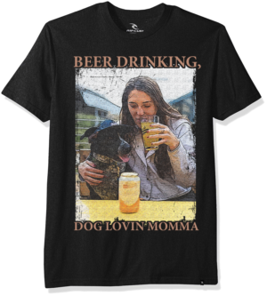 Dog lovin Beer mom | T-Shirt-Design von creative gravity