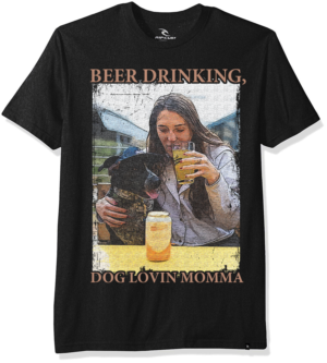 Dog lovin Beer mom | T-shirt Design by creative gravity