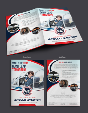 Apollo Aviation - Learn to Fly | Diseño de Brochure por SAI DESIGNS