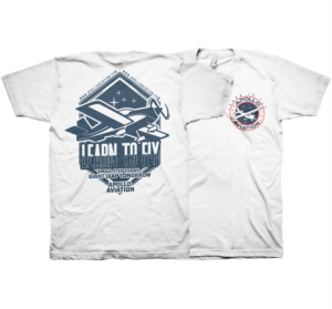 Flight school t-shirts needed!  Apollo Aviation   | T-shirt Design by badpixelarts